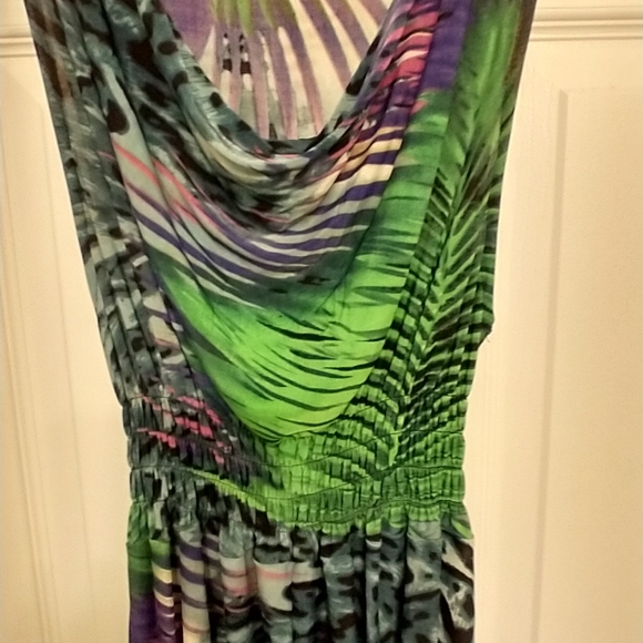 NWOT Sleeveless drape high low dress - Picture 7 of 8